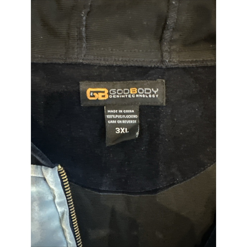 GODBODY Velour Track Suit Jacket & Pants Set Y2k  HipHop 3 XL. Perfect Condition - Picture 4 of 11